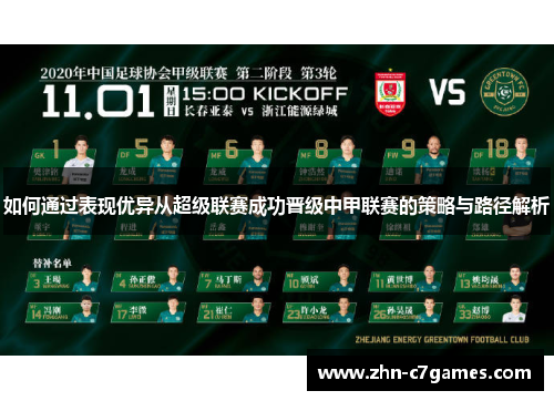 如何通过表现优异从超级联赛成功晋级中甲联赛的策略与路径解析